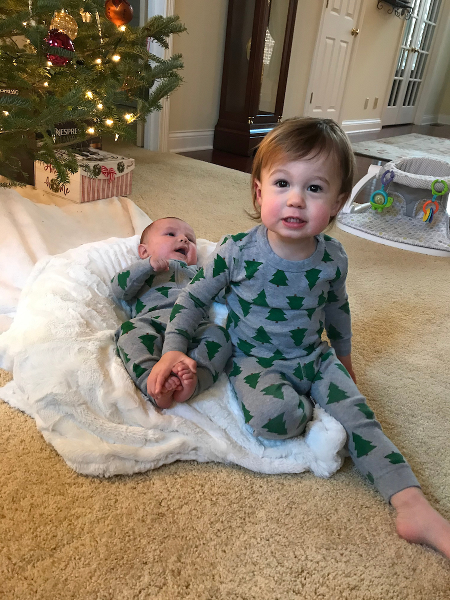 Childhood photo of Debbie's two grandchildren