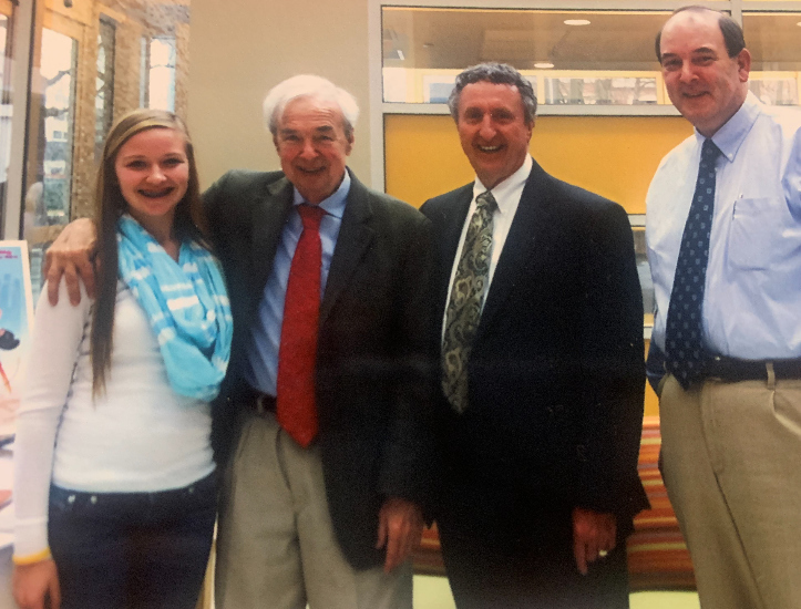 Keleigh with Drs. Don Girod, John Brown, and Robert Darragh