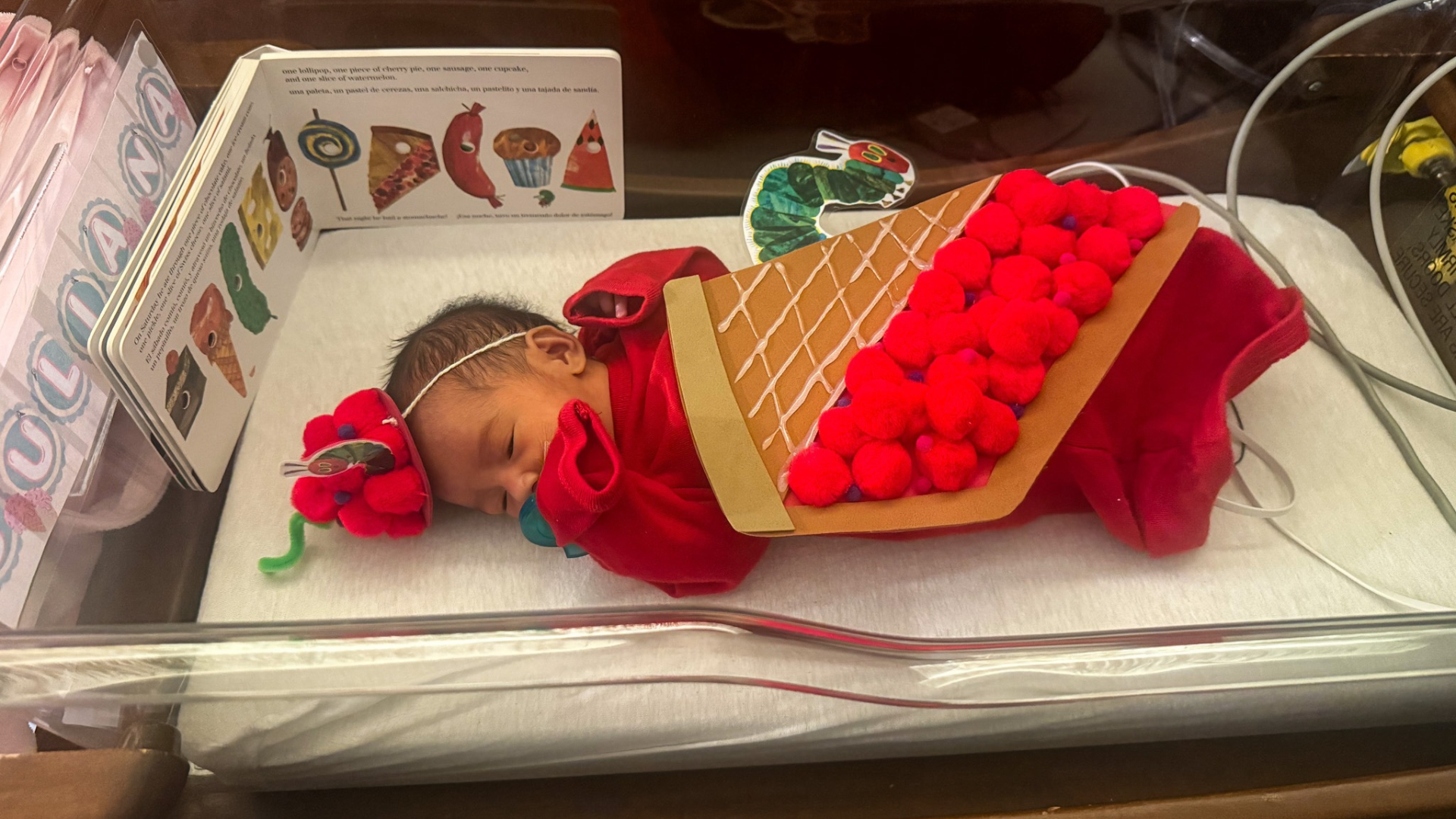 baby in cherry pie costume