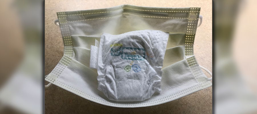Baby Pamper's diaper