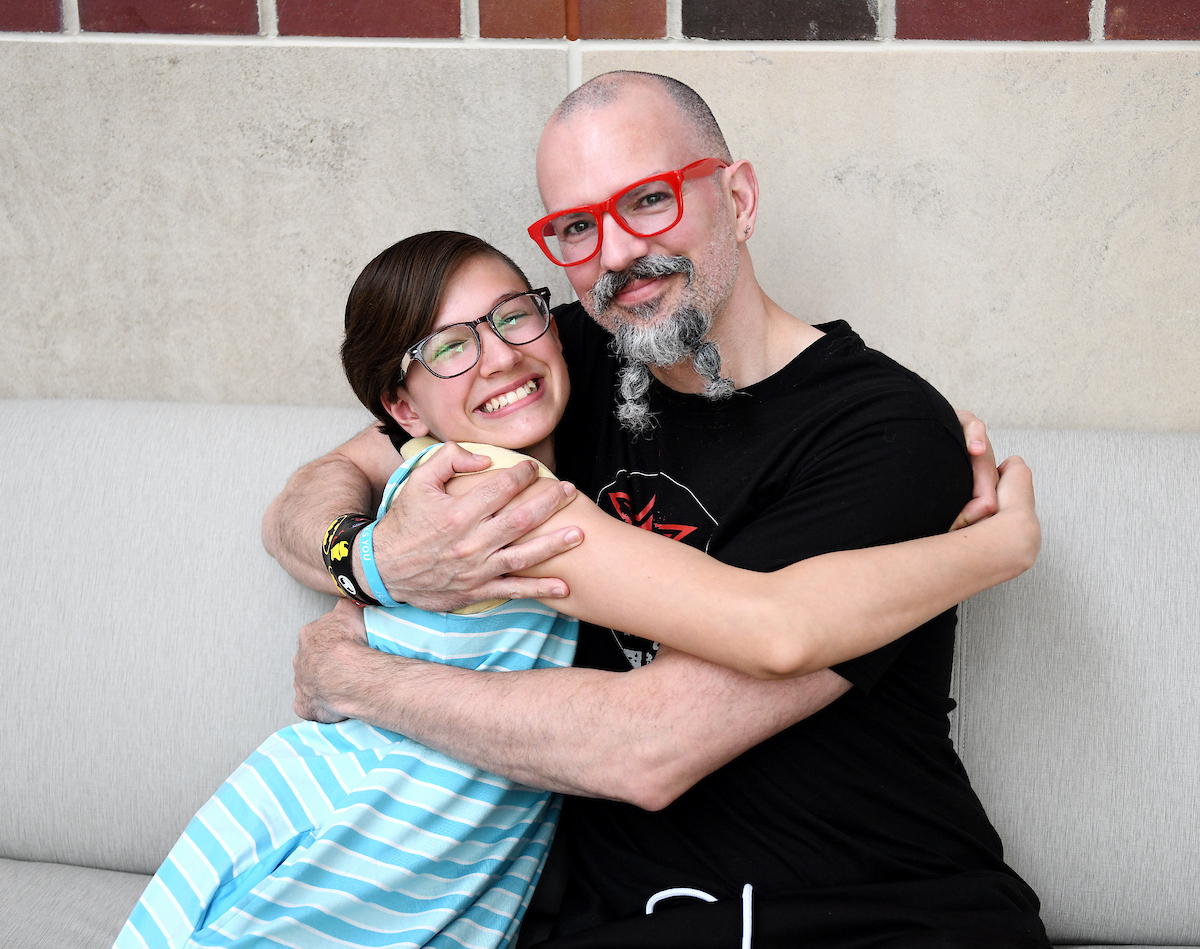 Isabela Juricevic with her dad