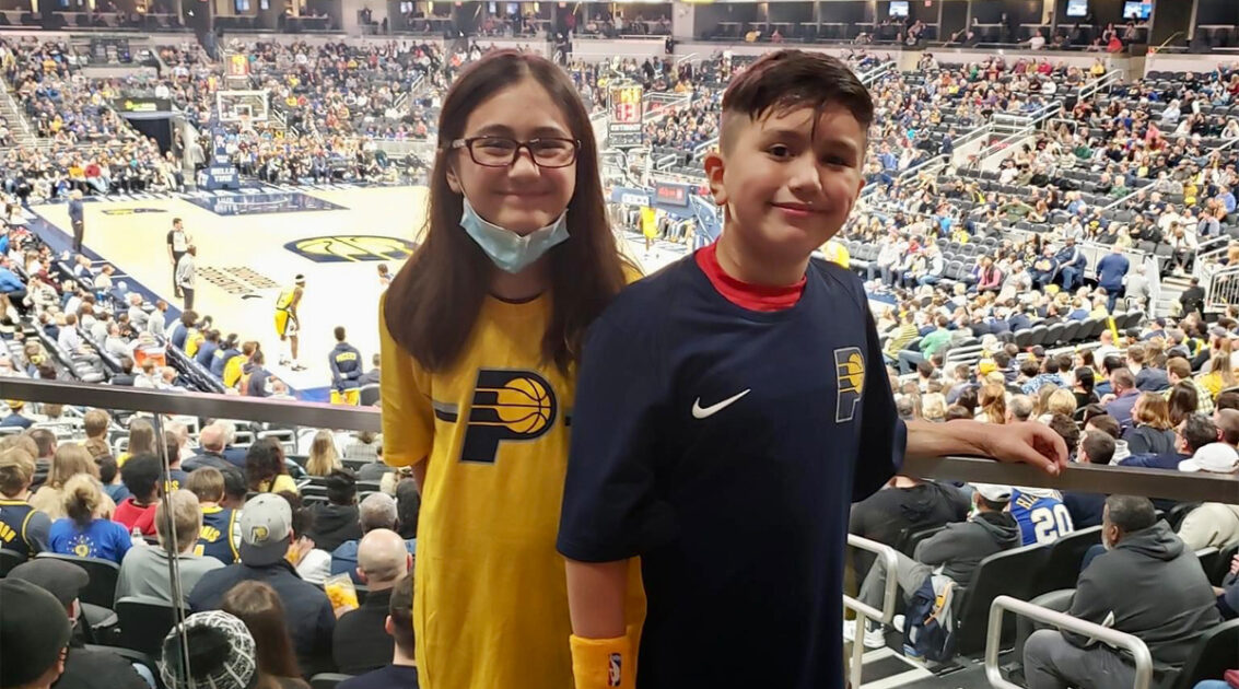 Sepsis survivor gets an assist from the… | Riley Children's Health