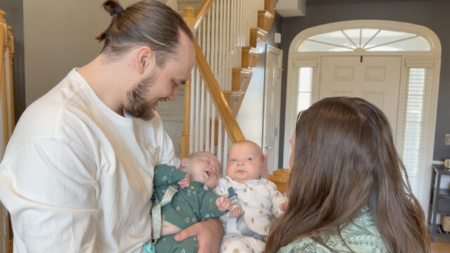 View more about Healthy twins born following fetal surgery at Riley