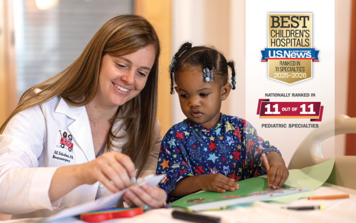 Riley Hospital for Children nationally ranked children’s hospital by U.S. News & World Report