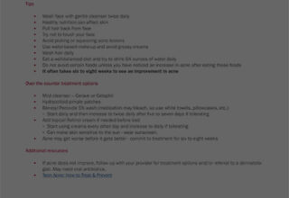 Well Visit Guide Acne 1 copy